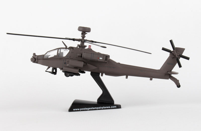 Boeing AH-64D Apache, 1:100 Scale Model Left Side View