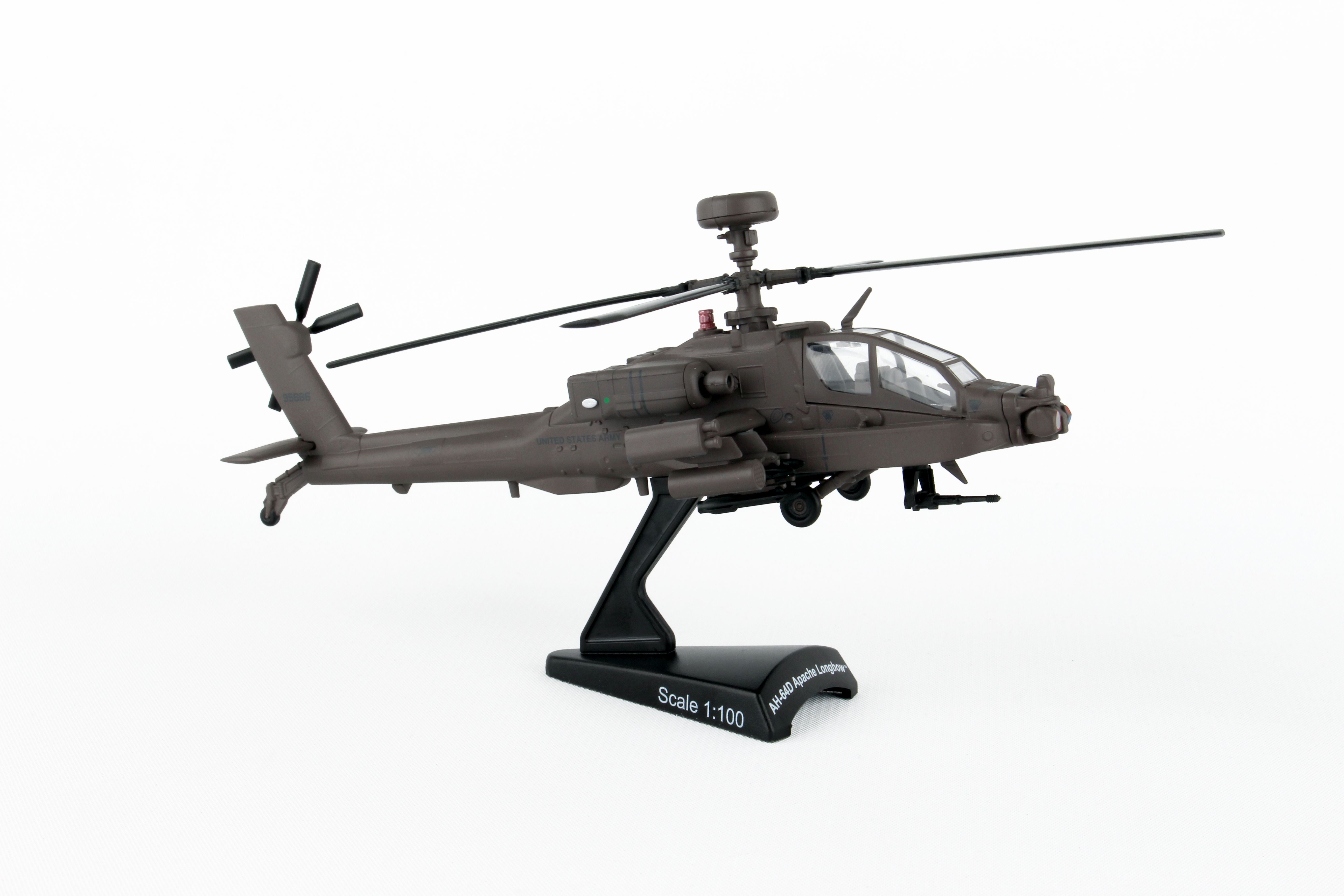 Boeing AH-64D Apache, 1:100 Scale Model Right Front View