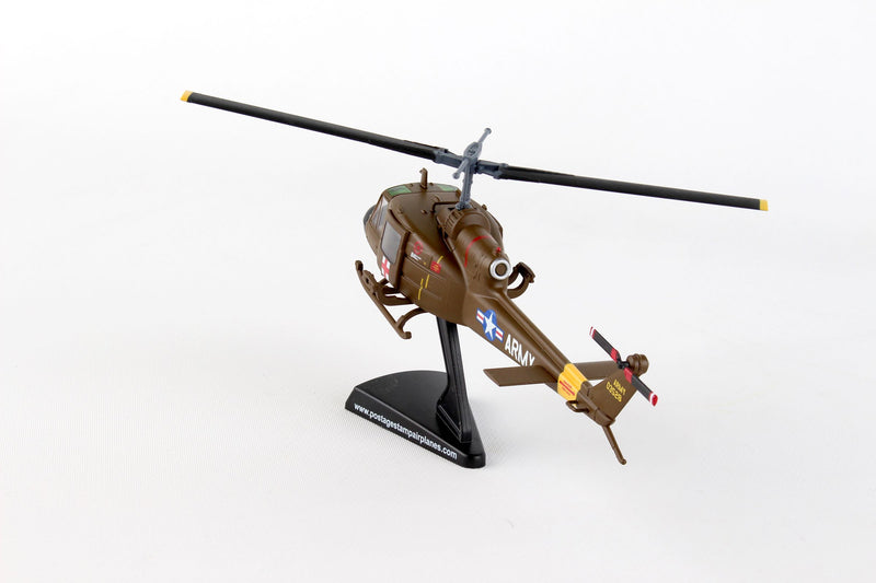 Bell UH-1 Iroquois “Huey” US Army MEDEVAC, 1:87 Scale Model Left Rear View