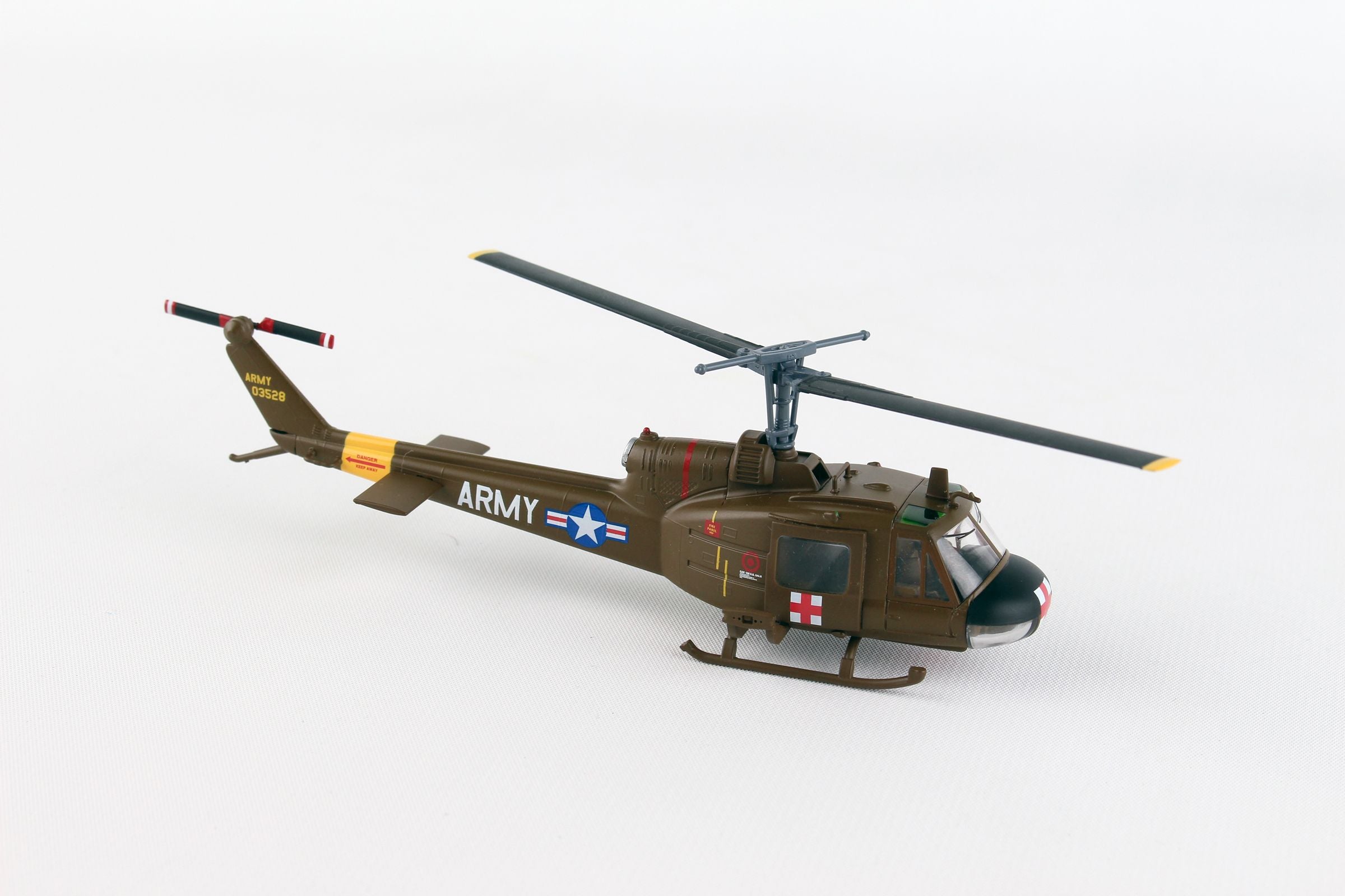 Bell UH-1 Iroquois “Huey” US Army MEDEVAC, 1:87 Scale Model Right Side View