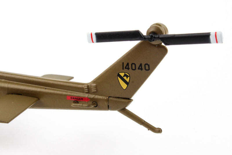 Bell UH-1C Iroquois “Huey” US Army 1”st Cavalry Division, 1:87 Scale Model Tail Rotor Close Up