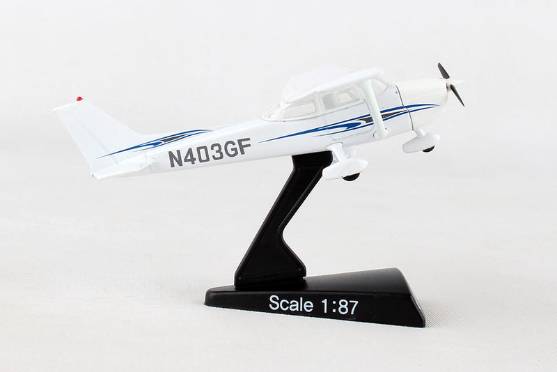Cessna 172 Skyhawk 1:87 Scale Model By Daron Postage Stamp Right Side View