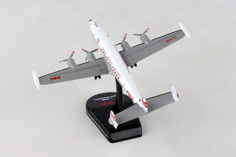 Lockheed L-1049 Super Constellation Trans World Airlines 1/300 Scale Model Top Rear View