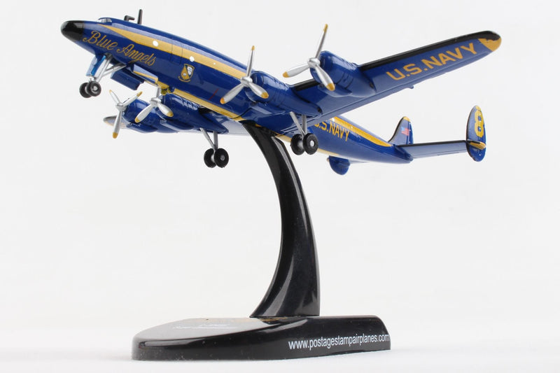 Lockheed C-121J (L-1049) Super Constellation Blue Angels 1/300 Scale Model Left Front View 