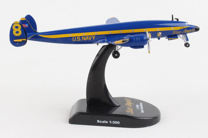 Lockheed C-121J (L-1049) Super Constellation Blue Angels 1/300 Scale Model Right Side View