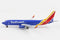 Boeing B737-800 Southwest Airlines, 1/300 Scale Diecast Model Left Side No Stand