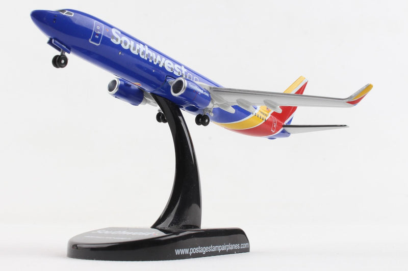 Boeing B737-800 Southwest Airlines, 1/300 Scale Diecast Model Left Front View