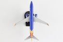 Boeing B737-800 Southwest Airlines, 1/300 Scale Diecast Model Top View