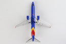 Boeing B737-800 Southwest Airlines, 1/300 Scale Diecast Model Bottom vioew