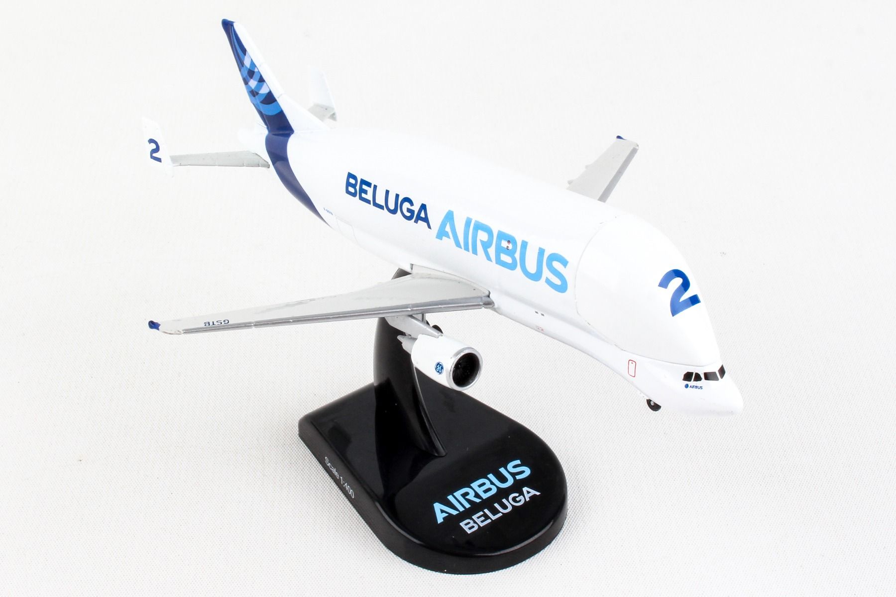 Airbus A300-600ST Beluga #2, 1/400 Scale Diecast Model Right Front View