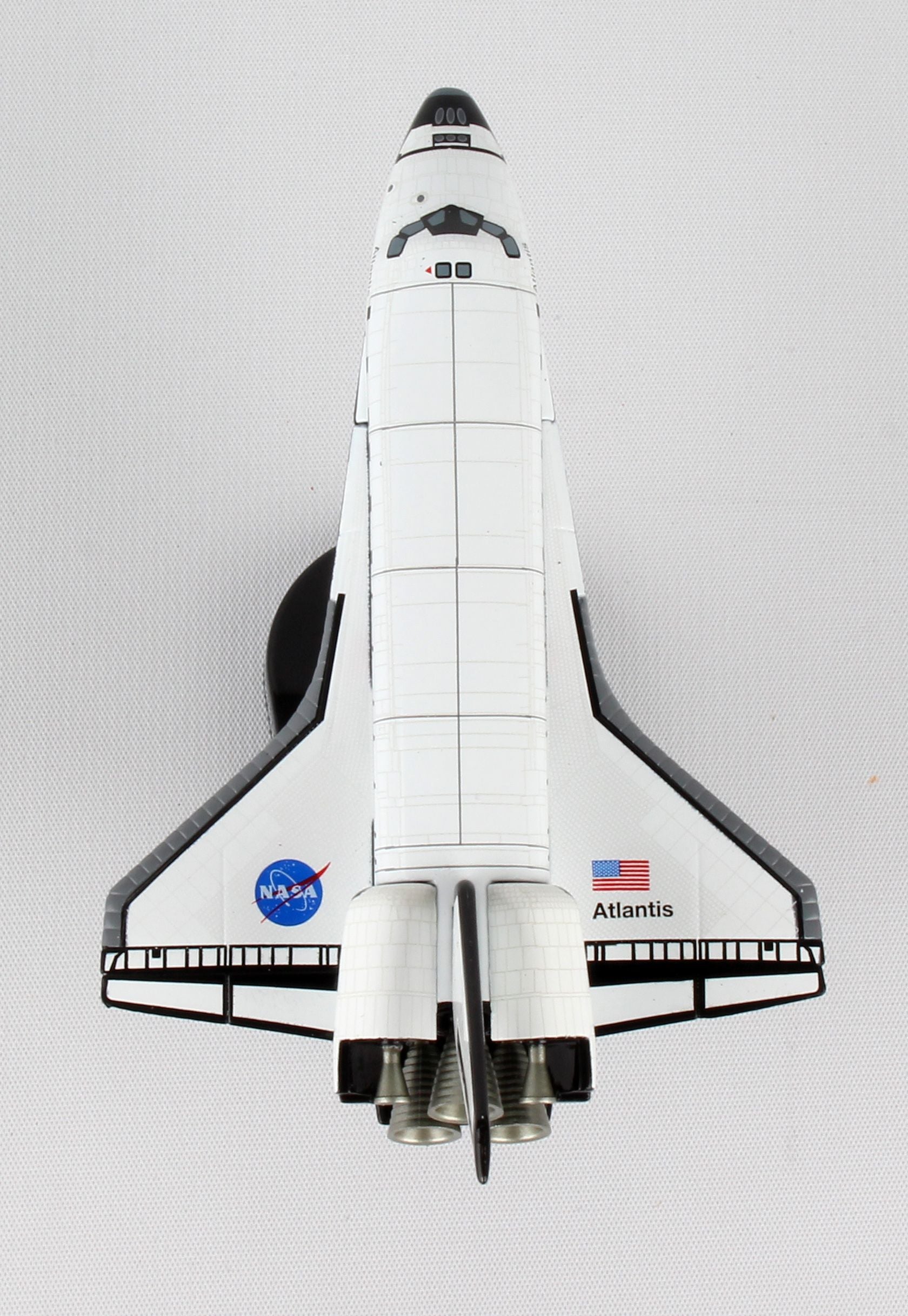 Rockwell International Space Shuttle Orbiter Atlantis 1/300 Scale Model By Daron Postage Stamp Top View