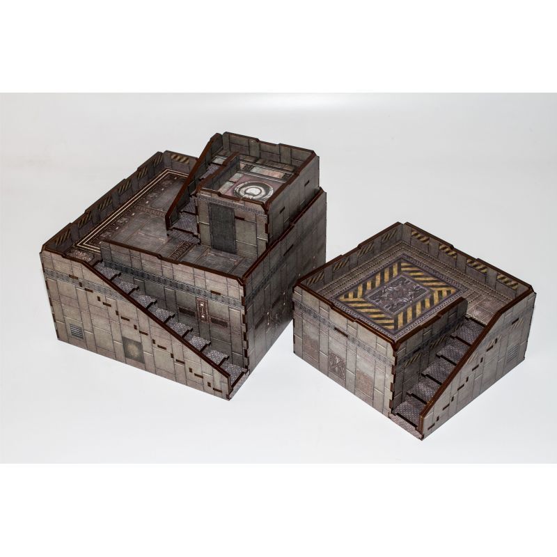 Infinity Q-Building Gamma Miniature Game Scenery Set Two Building Layout