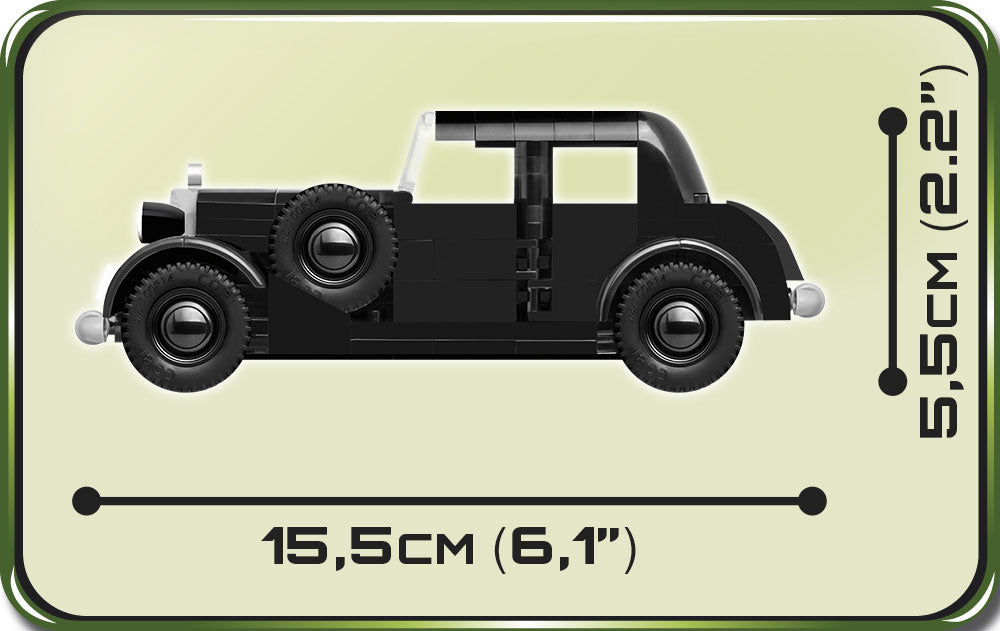 1937 Mercedes 230, 248 Piece Block Kit Dimensions