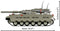 Merkava Mk. I/II Main Battle Tank, 825 Piece Block Kit Side View Dimensions