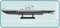 U-Boot U-47 Type VIIB Submarine, 422 Piece Block Kit Side View Dimensions