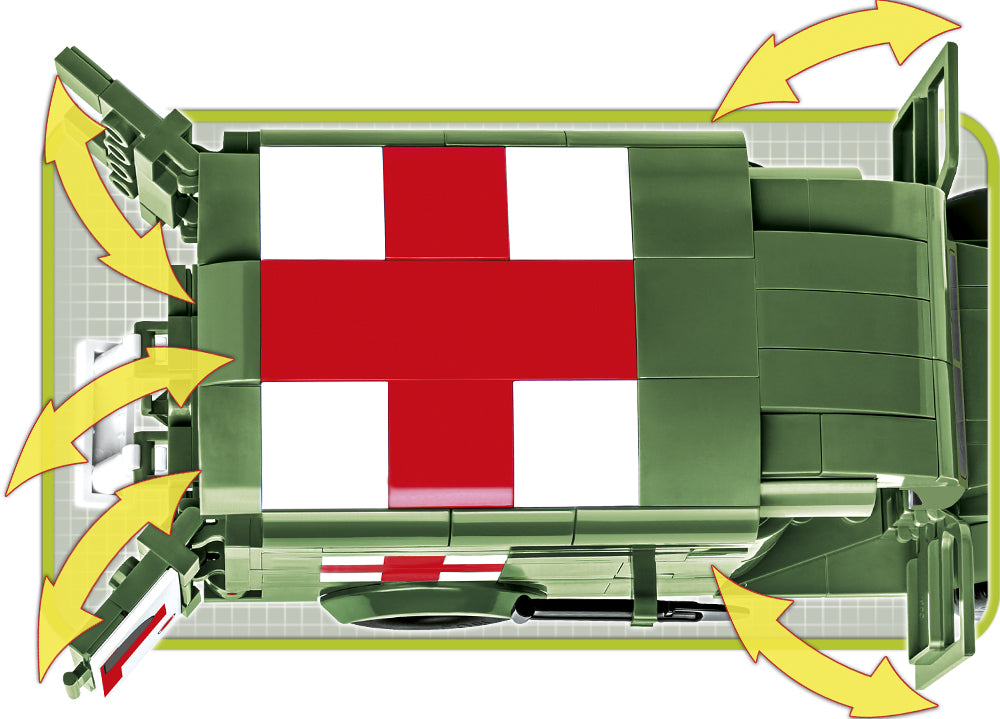 1942 Ambulance WC 54, 293 Piece Block Kit Door Detail