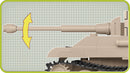 Panzer V Panther Tank, 296 Piece Block Kit Barrel Detail