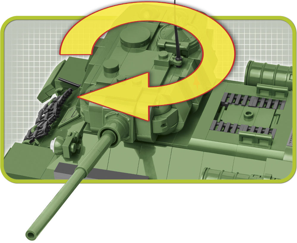 T-34/85 Tank, 668 Piece Block Kit Turret Detail