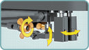 U-Boot U-47 Type VIIB Submarine, 422 Piece Block Kit Propellers & Rudders Detail