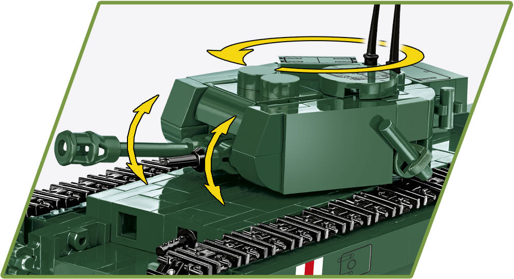 A22 Churchill MK. IV Tank, 315 Piece Block Kit Turret Details