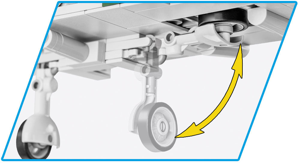 Supermarine Spitfire Mk VB, 342 Piece Block Kit Landing Gear Detail