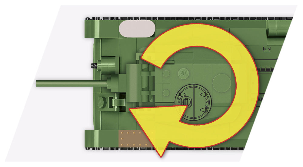 World Of Tanks T-34/76 Tank, 1:48 Scale 268 Piece Block Kit Turret Detail