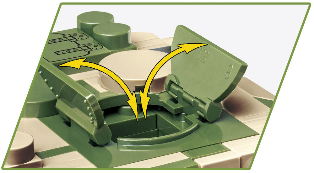 TOG 2 Super Heavy Tank, 1225 Piece Block Kit Hatch Close Up