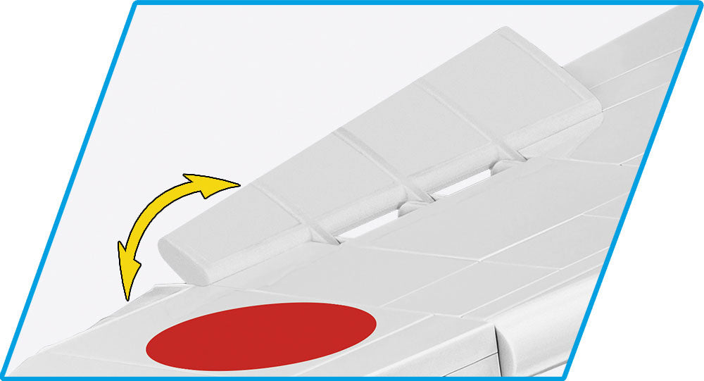 Mitsubishi A6M2 “Zero Sen”, 1/32 Scale 347 Piece Block Kit Aileron Detail