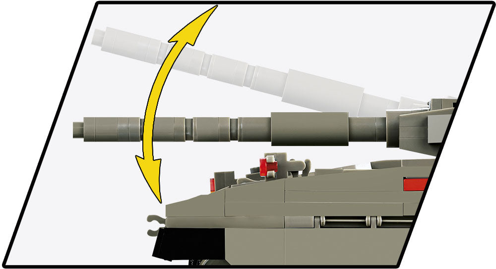 Merkava Mk. I/II Main Battle Tank, 825 Piece Block Kit Barrel Detail