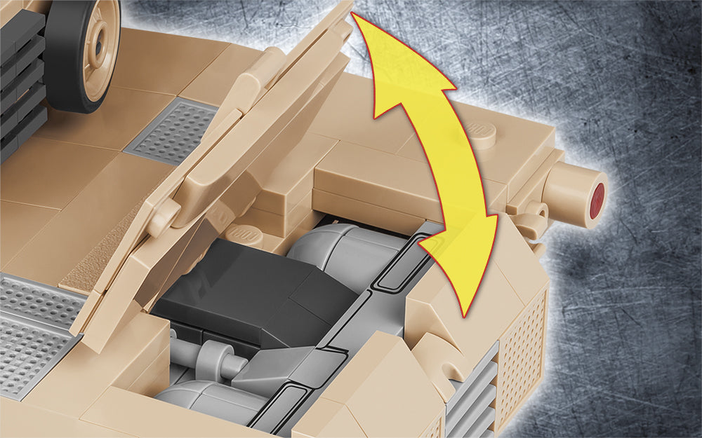 M1A2 Abrams Main Battle Tank, 810 Piece Block Kit