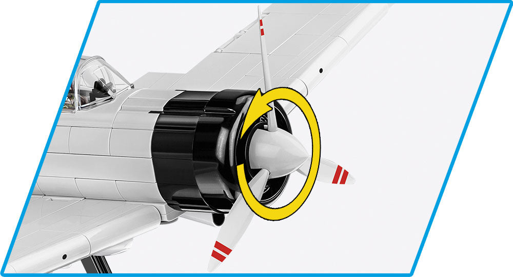 Mitsubishi A6M2 “Zero Sen”, 1/32 Scale 347 Piece Block Kit Propeller Detail