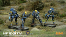 Infinity O-12 Raptor Boarding Squad Miniature Game Figures Scene 2