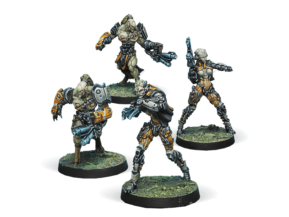 Infinity NA2 Rasail Boarding Team Miniature Game Figures By Corvus Belli