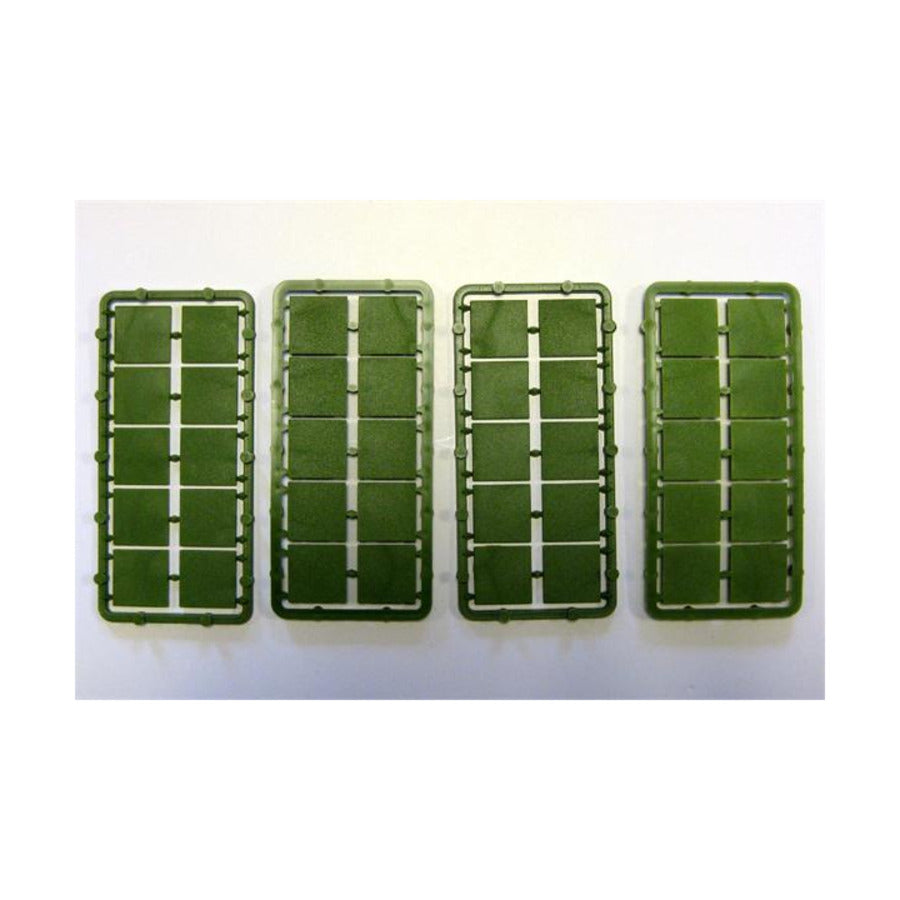 20mm Square Plastic Bases (40)