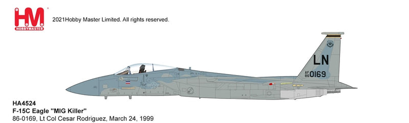 McDonnell Douglas F-15C Eagle “Mig Killer” Operation Allied Force 1999, 1:72 Scale Diecast Model Illustration