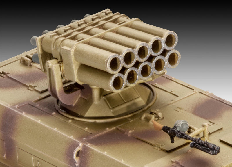sWS Halftrack w/15cm Panzerwerfer 42 Gun 1/72 Scale Model Kit Detailed View
