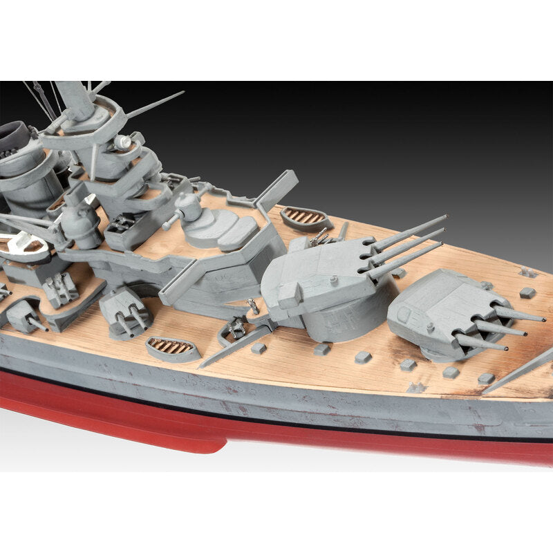 Scharnhorst Battleship WWII, 1/570 Scale Model Kit Forward Turrets