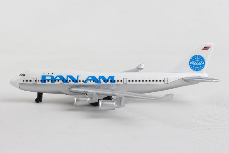 Boeing 747 Pan Am Airlines Diecast Aircraft Toy Left Side View