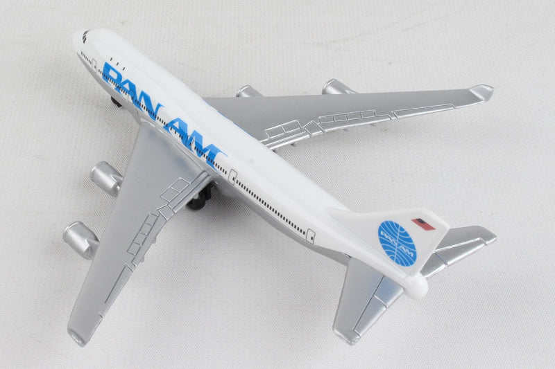 Boeing 747 Pan Am Airlines Diecast Aircraft Toy Left Rear View