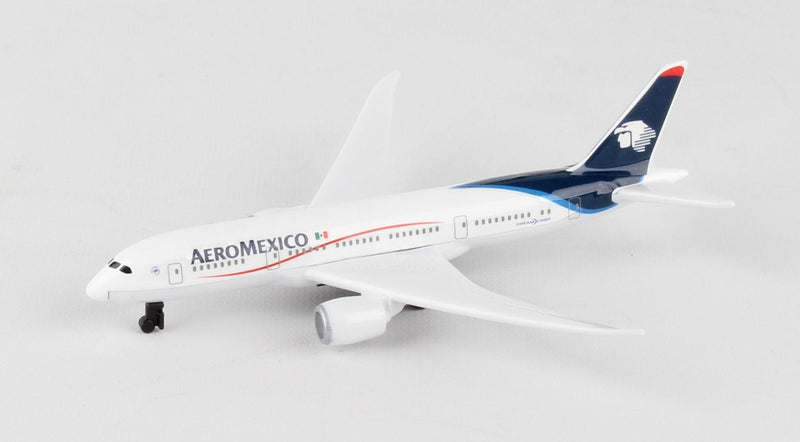 Boeing 787 Aeromexico Diecast Aircraft Toy Left Front View