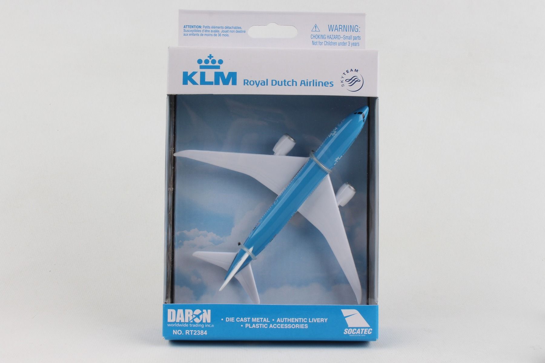 Boeing 787 KLM Royal Dutch Airlines Diecast Aircraft Toy Package