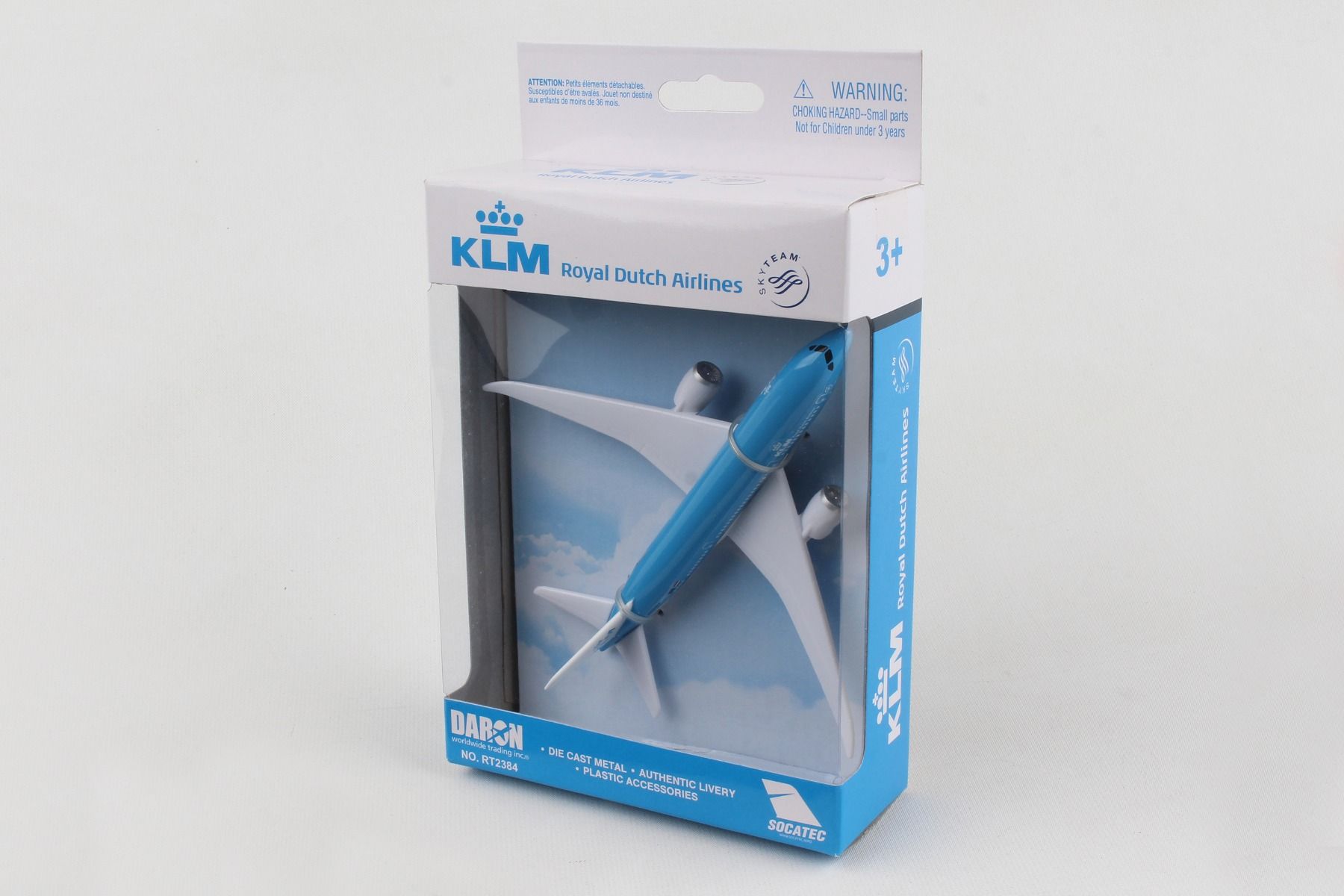 Boeing 787 KLM Royal Dutch Airlines Diecast Aircraft Toy Package