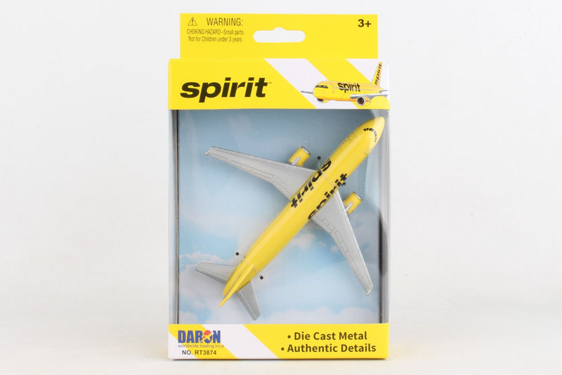 Spirit Airlines Diecast Aircraft Toy Box Front