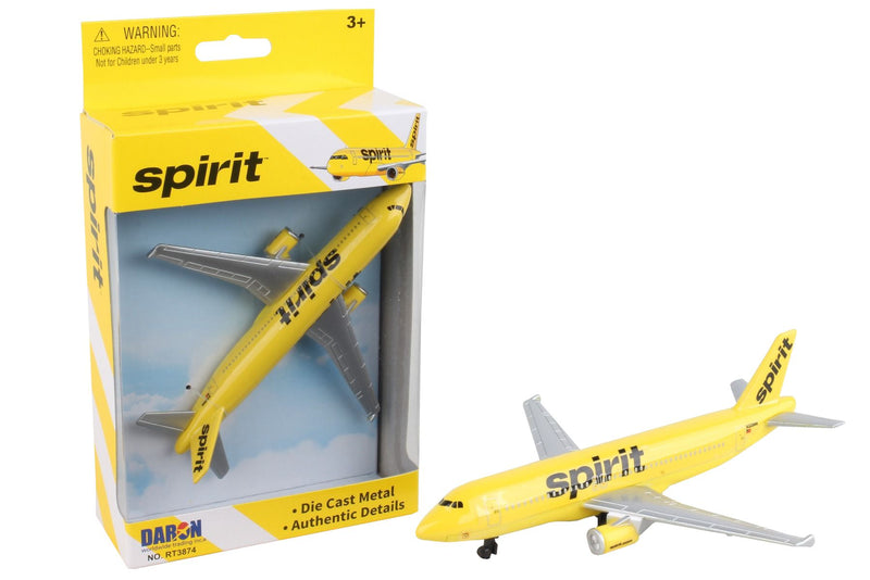 Spirit Airlines Diecast Aircraft Toy By Daron