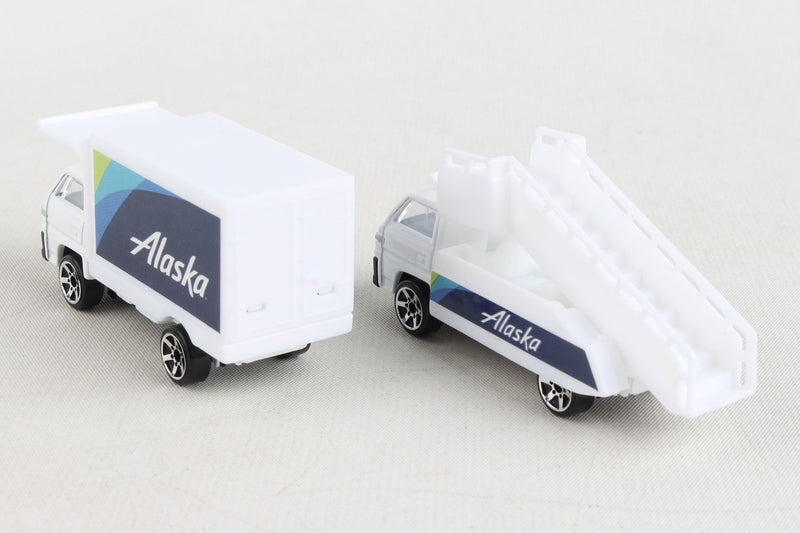 Alaska Airlines Airport Playset Vehicle Rear View