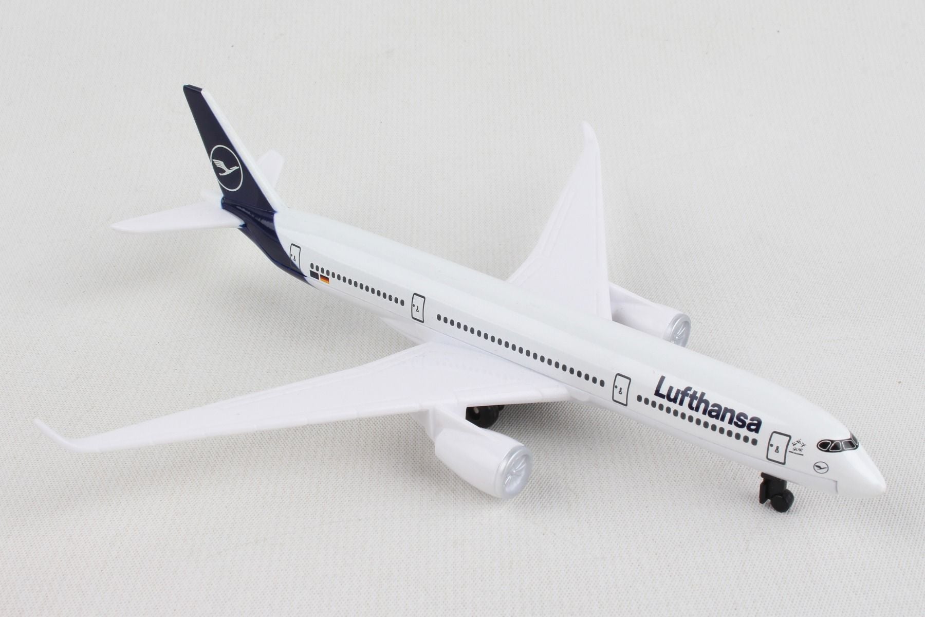 Airbus A350-900 Lufthansa Diecast Aircraft Toy Right Front View