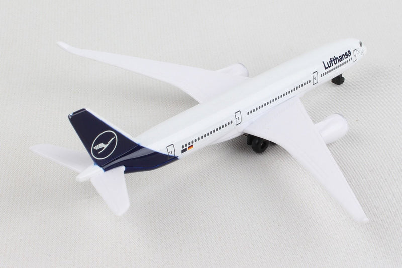 Airbus A350-900 Lufthansa Diecast Aircraft Toy Right Rear View