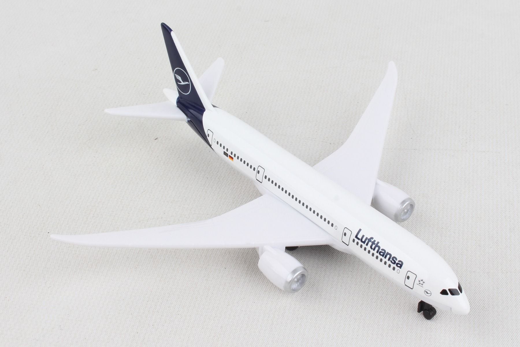 Boeing 787 Lufthansa Diecast Aircraft Toy Right Front View