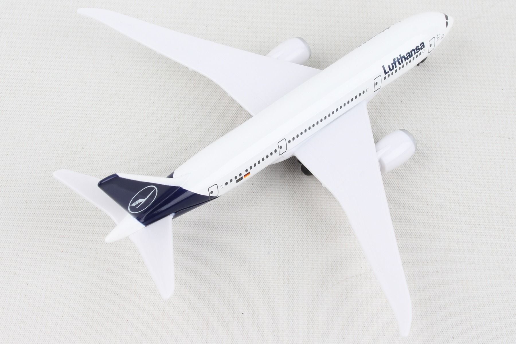 Boeing 787 Lufthansa Diecast Aircraft Toy Right Rear View