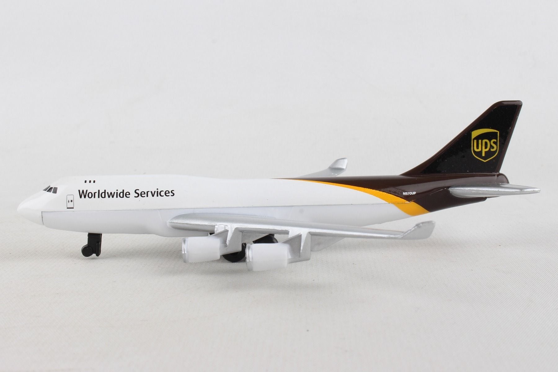 Boeing 747 UPS Airlines Diecast Aircraft Toy Left Side View